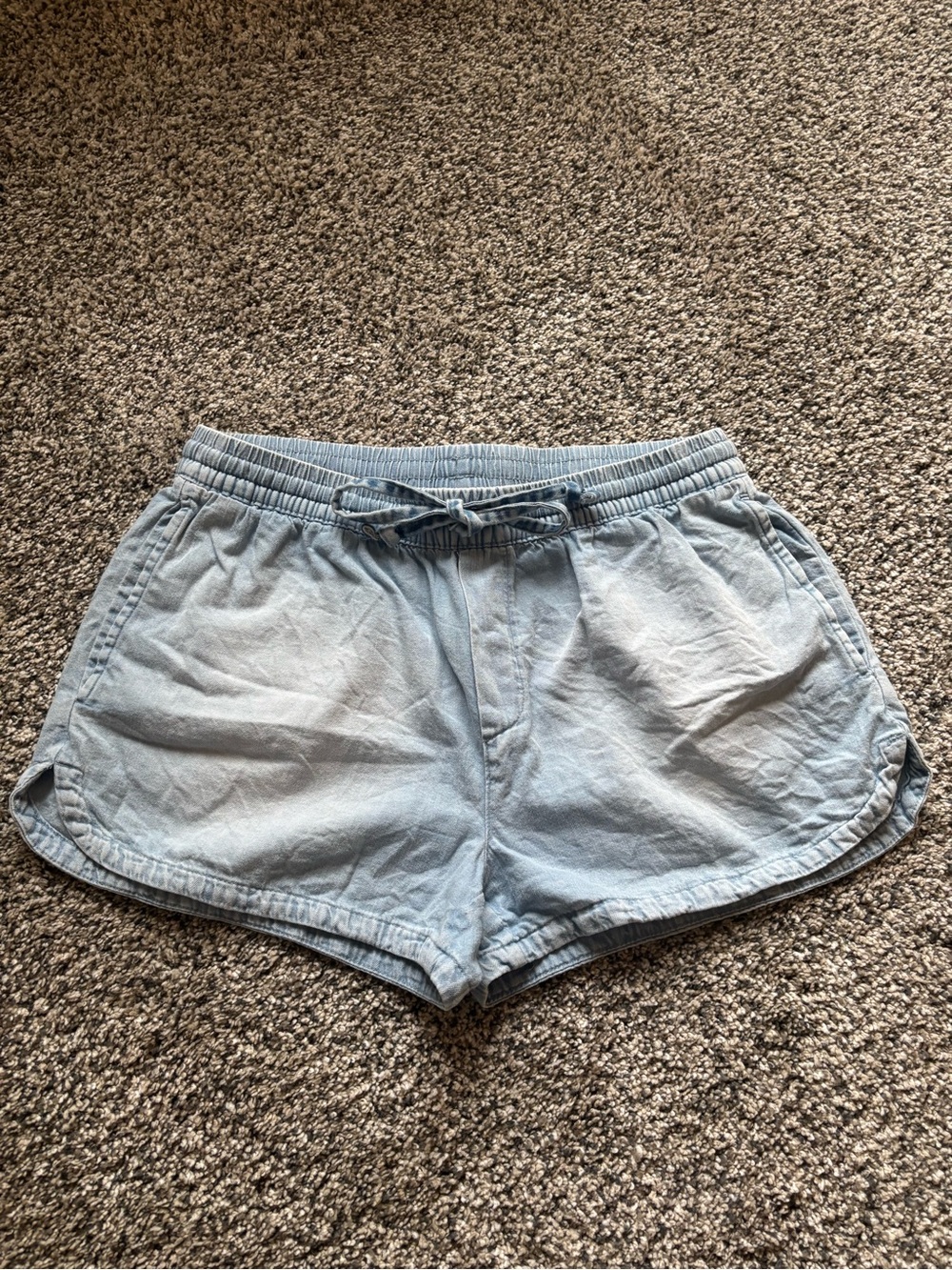 Aerie Pull On Denim Shorts Sz S